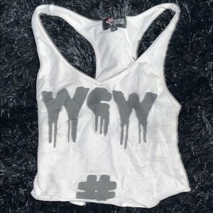 #WCW White Tank Top